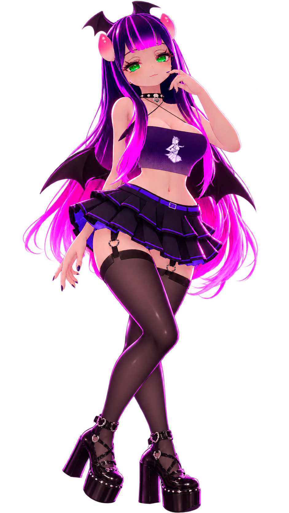 Kary, mi personaje de cabello violeta